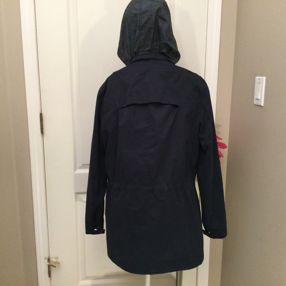 Mavi Blue Outer Wear Hooded Long Zip Jacket S - Picture 6 of 15